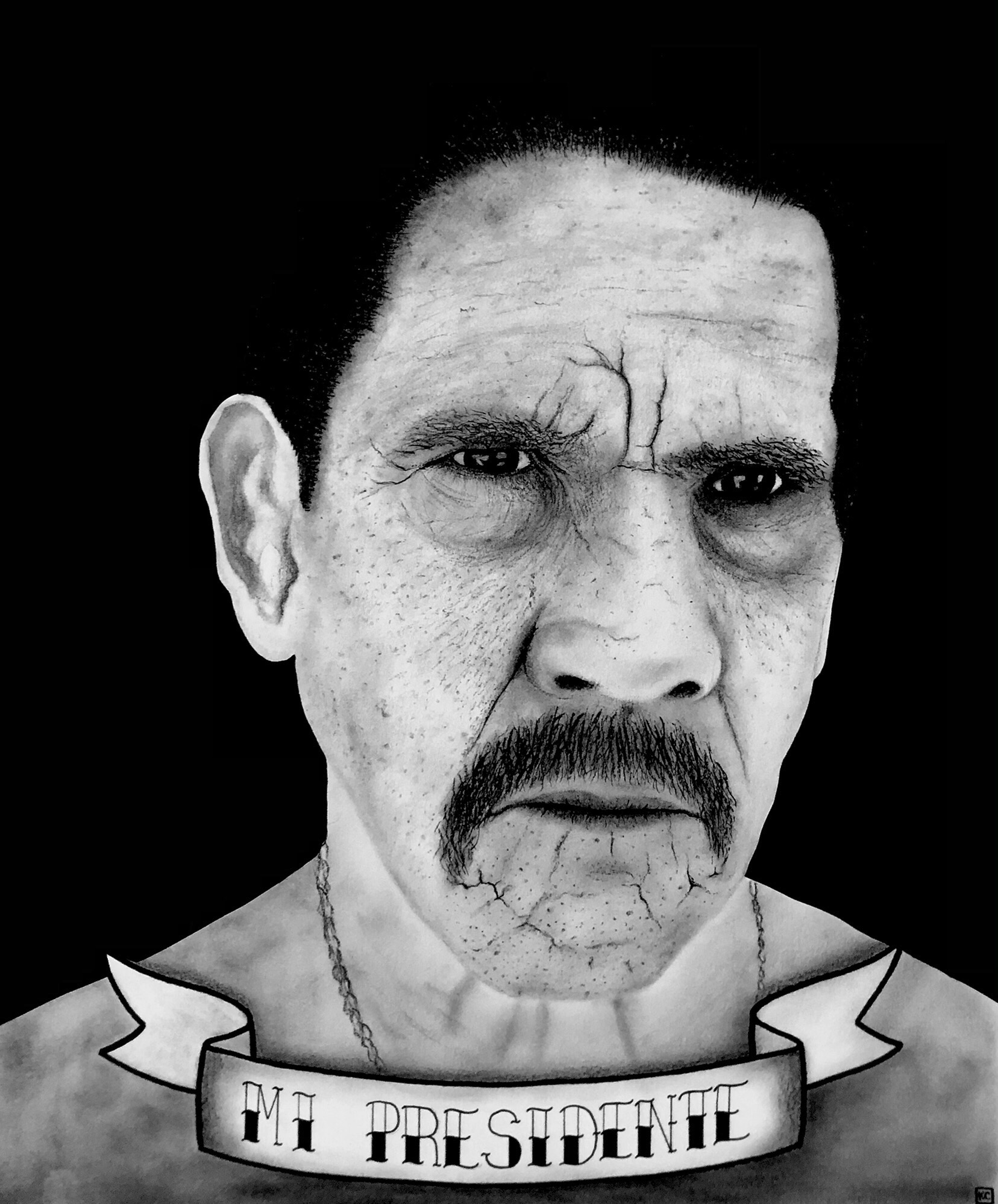 Drawing of Danny Trejo